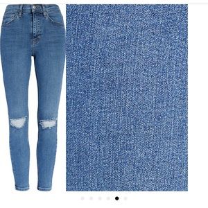 TOPSHOP JAMIE JEANS -MID DENIM